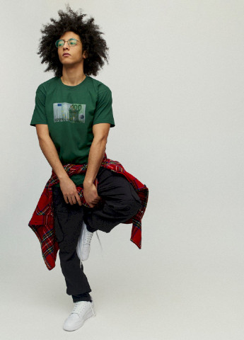 Темно-зелена футболка чоловіча YAPPI