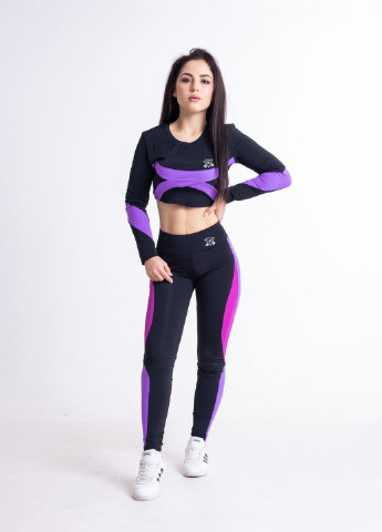Лосины спортивные женские FitU volume violet (201209682)