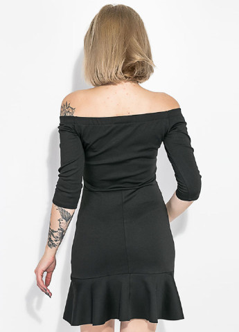 Черное кэжуал платье а-силуэт Kamomile однотонное