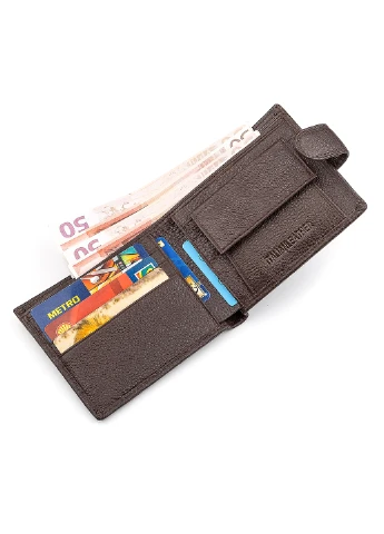 Чоловічий шкіряний гаманець 11х9,5х3 см st leather (252129882)