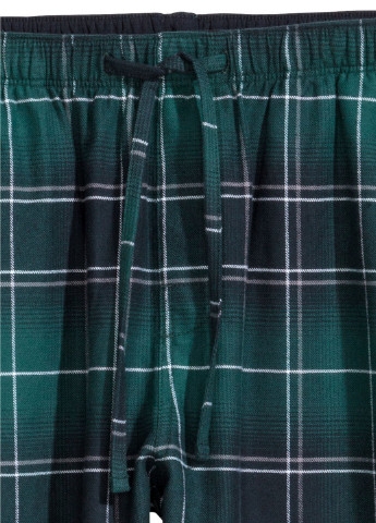 Штаны пижамные H&M зелёная домашняя