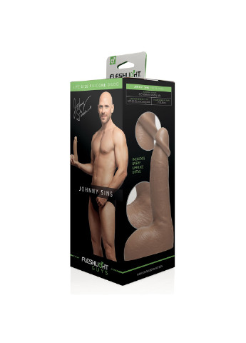 Фаллоимитатор Guys: Johnny Sins Dildo, по слепку пениса, лысый из Браззерс Fleshlight (254151187)