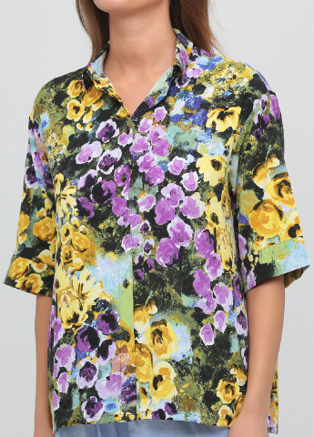 Комбинированная летняя блуза Monki