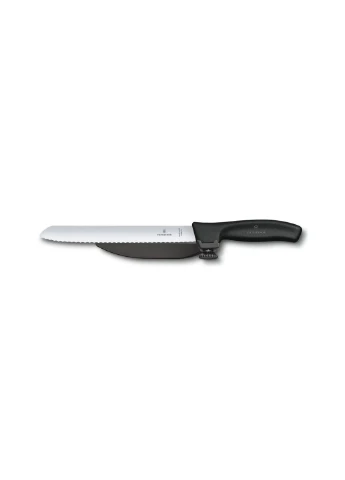 Кухонний ніж SwissClassic DUX 21 см Serrated Black (6.8663.21) Victorinox (254081840)