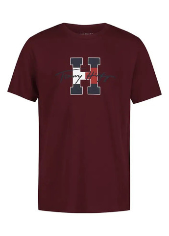 Бордова літня футболка Tommy Hilfiger