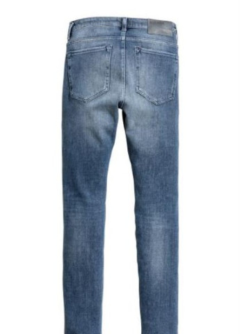 Голубые демисезонные 360 tech stretch skinny jeans H&M