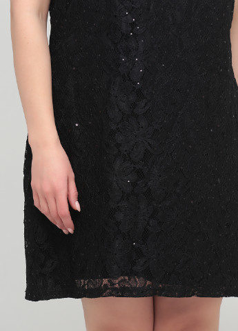 Чорна коктейльна сукня футляр Mela London однотонна