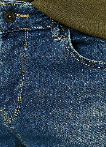 Синие демисезонные слим джинсы KOTON