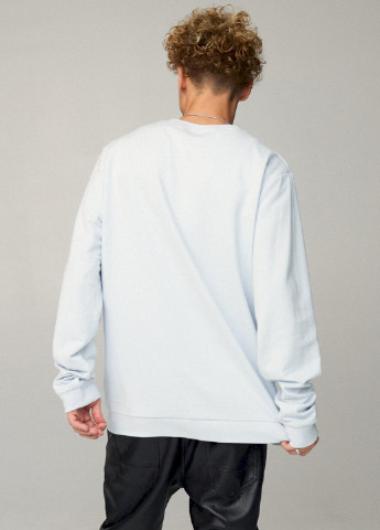 Світло-блакитний світшот чоловічий oversize /no flis/ YAPPI (252259122)