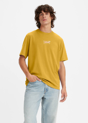 Желтая летняя футболка Levi's