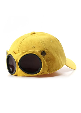 Кепка бейсболка с маской Солнцезащитные очки Hande Made унисекс Желтый NoName бейсболка (250146855)