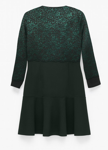 Чорна кежуал сукня кльош Sassofono з абстрактним візерунком