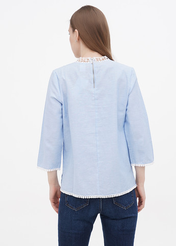 Світло-блакитна демісезонна блузка Heine