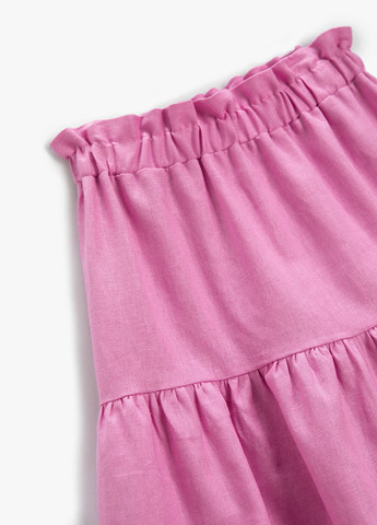 Розовая кэжуал однотонная юбка KOTON клешированная