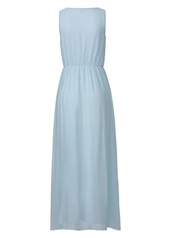 Голубое кэжуал платье клеш Esmara однотонное