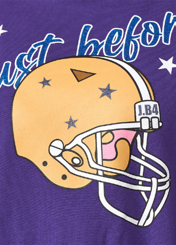 Фиолетовый свитшот J.B4 (Just Before) рисунок (246266797)