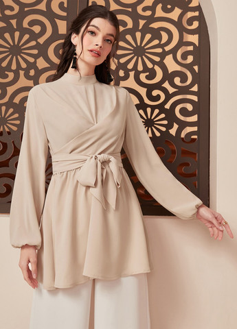 Світло-бежева блуза SHEIN