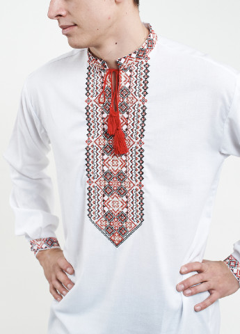 Белая кэжуал рубашка Edelvika с длинным рукавом