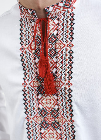 Белая кэжуал рубашка Edelvika с длинным рукавом