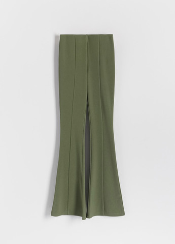 Зеленые кэжуал демисезонные клеш брюки Reserved