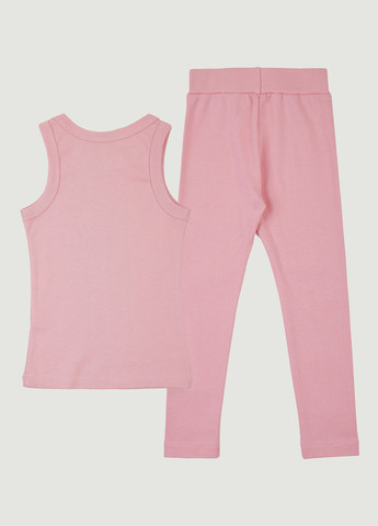 Рожевий літній комплект (майка, легінси) Garnamama