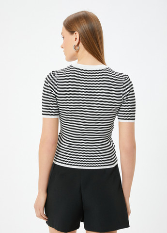 Чорно-білий літній джемпер джемпер KOTON