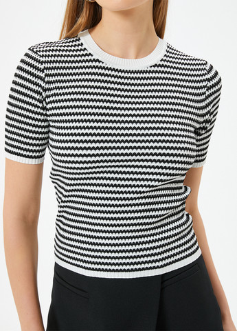 Чорно-білий літній джемпер джемпер KOTON