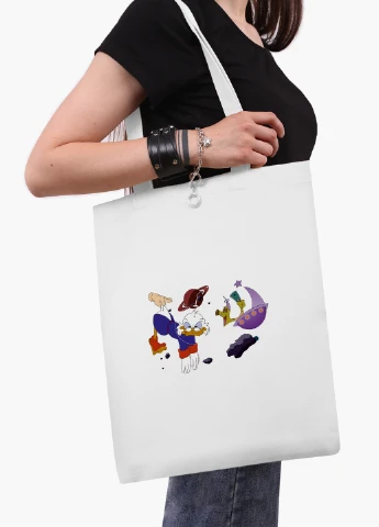Еко сумка шоппер біла Скрудж Макдак Качині історії (Scrooge McDuck) (9227-2025-WT2) Еко сумка шоппер біла 41*35 см MobiPrint (219151223)