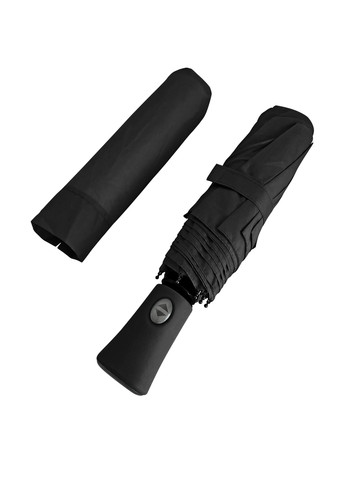 Чёрный зонт Perletti средний система антиветер (279119523)