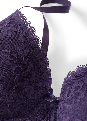 Тёмно-фиолетовый бюстгальтер C&A с косточками полиамид