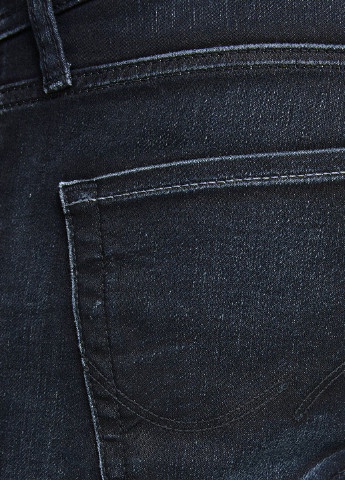 Темно-синие демисезонные зауженные джинсы Jack & Jones