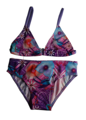 Фіолетовий літній купальник (топ, трусики) Catalina Estrada