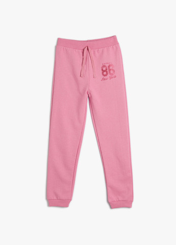 Розовые кэжуал, спортивные демисезонные джоггеры брюки KOTON
