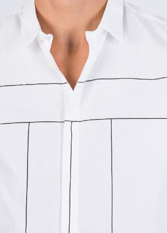 Белая кэжуал рубашка в полоску Jack & Jones