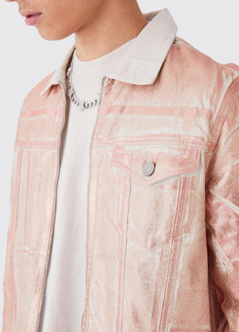 Персиковая демисезонная куртка Boohoo