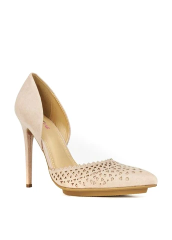 JustFab Туфли лодочки бежевый з искусственная кожа, германия — демисезон (22189191)