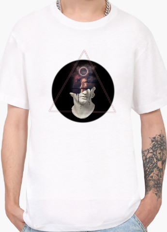 Біла футболка чоловіча ренесанс олександр великий (alexander the great) білий (9223-1586) MobiPrint