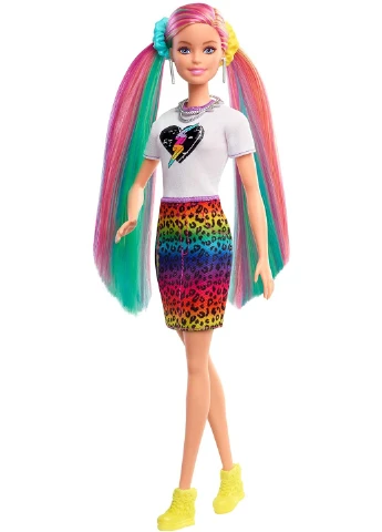 Кукла Barbie Leopard Rainbow Радужный леопард Блондинка (GRN81) Mattel (255254619)