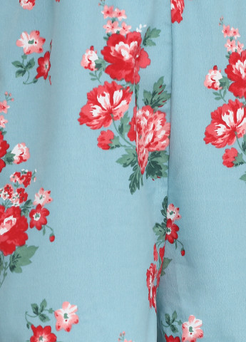 Комбинезон Primark комбинезон-шорты цветочный бирюзовый кэжуал