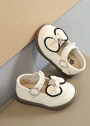 Молочные туфли на низком каблуке SHEIN