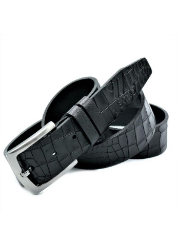 Кожаный мужской ремень Цвет Черный Weatro (253187444)