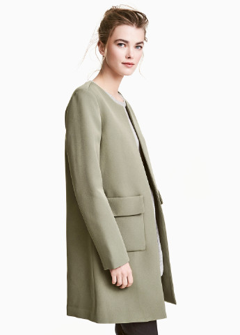 Темно-зеленое демисезонное Пальто H&M