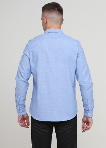 Голубой классическая рубашка меланж C&A