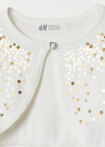 Болеро,білий-золотистий, H&M (256797756)