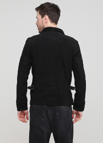 Чорна демісезонна куртка замшева Schott N.Y.C.