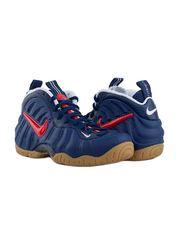 Синие демисезонные кроссовки air foamposite pro Nike