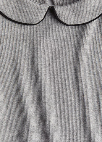 Серый демисезонный кэжуал лонгслив H&M меланж