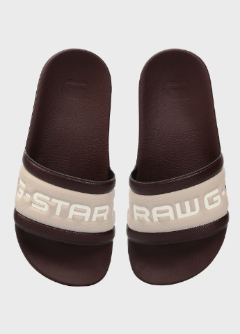 Коричневые шлепанцы G-Star Raw