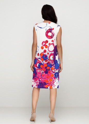 Комбинированное кэжуал платье Sassofono с абстрактным узором