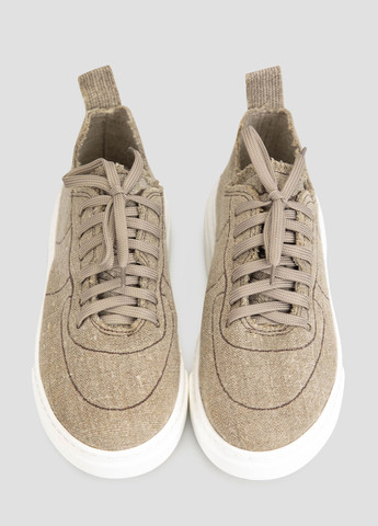 Серо-бежевые кеды Lioneli